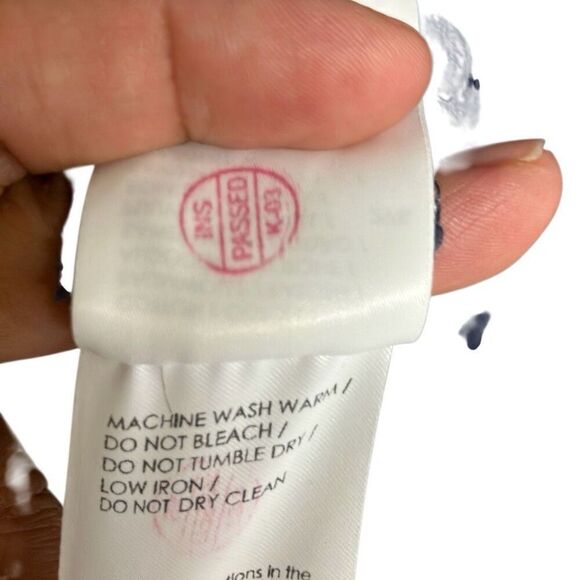 620. Rejina pyo blue sheer lace long sleeve top size (16) see measurements - Picture 5 of 7